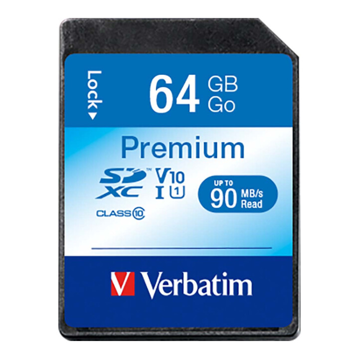 Verbatim Carte SDXC 64GB Classe 10 44024