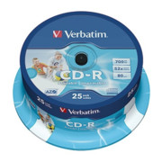 Verbatim CD-R 43439 52x 700MB 80Min. Spindel 25 St./Pack.