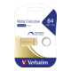 Verbatim Clé USB 64 Go 3.0 Metal Executive 99106 Or