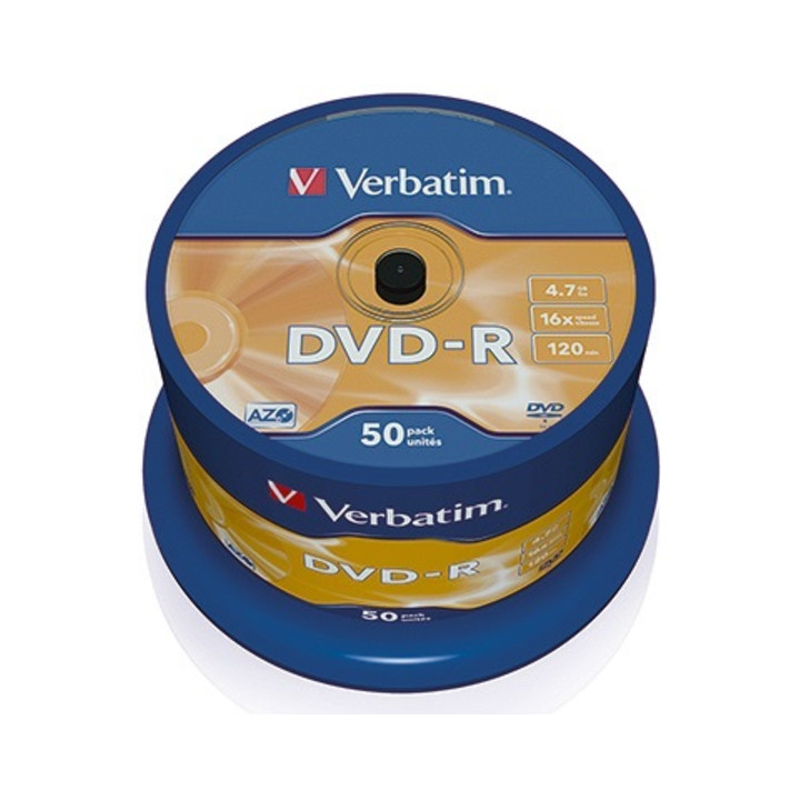 Verbatim DVD-R 43548 16x 4,7GB 120Min. Spindel 50 St./Pack.