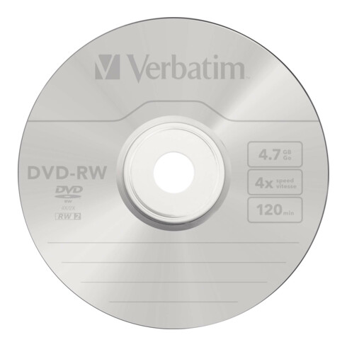 Verbatim DVD-RW Jewelcase 5 Discs 43285(VE5)