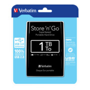 Verbatim Festplatte 1TB USB3.0 Extern,6,35cm(2,5Z) 53023-2