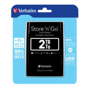 Verbatim Festplatte 2TB USB3.0 Extern,6,35cm(2,5Z) 53177