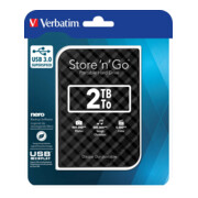 Verbatim Festplatte 2TB USB3.0 Extern,6,35cm(2,5Z) 53195