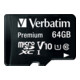 Verbatim microSDXC Card 64GB Class 10,UHS-I 44084-3