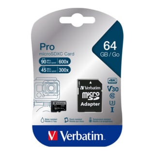 Verbatim microSDXC-Card 64GB PRO Class 10 U3 UHS-I