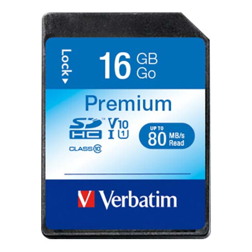 Verbatim SDHC-Card 16GB Class 10 43962