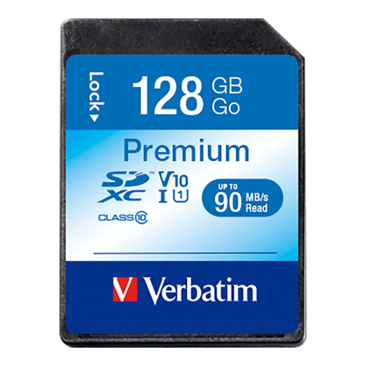 Verbatim SDXC-Card 128GB Premium,Class10,U1 44025