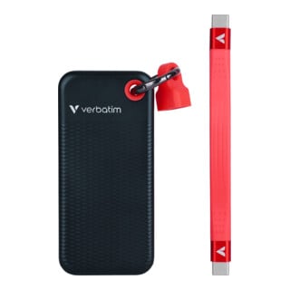 Verbatim SSD 2TB USB 3.2 Typ-C Pocket sw-rot
