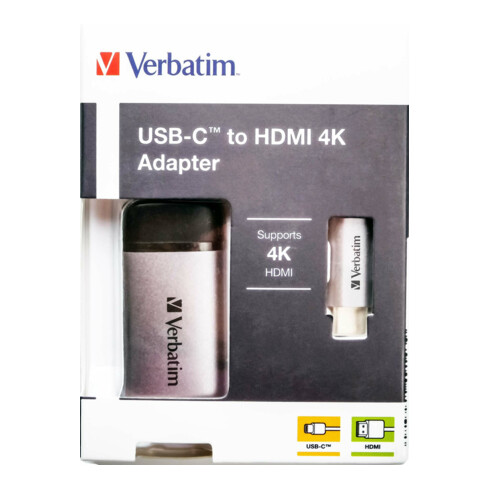 Verbatim USB-C Hub 1xHDMI4K,Slimline 49143