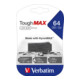 Verbatim USB-Stick 64GB 2.0 ToughMAX,sw 49332-1