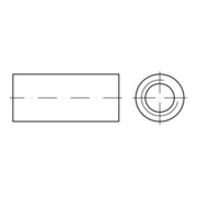 ART 88088 Verbindungsmuffe mit durchgehendem Innengewinde, Stahl, galvanisch verzinkt