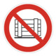 Verbotszeichen ASR A1.3/DIN EN ISO 7010 Abstellen od. Lagern verboten Folie-1
