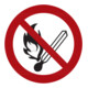 Verbotszeichen Feuer, offenes Licht und Rauchen verboten, Typ: 01200-1