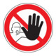 Verbotszeichen Zutritt für verboten D200mm Kunststoffschild rot/schwarz-1