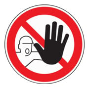 Verbotszeichen Zutritt für verboten D200mm Kunststoffschild rot/schwarz