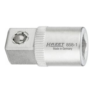 Vergrößerungsstück 858-1 Antr.1/4 Zoll Abtrieb 3/8 Zoll L.26,5mm HAZET