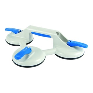 VERIBOR® Ventouse Capacité 90 kg Tête Ø 120 mm 3 Têtes Caoutchouc