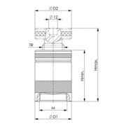 Vérin AMF No.6400 Gr.280 m.support plat-4