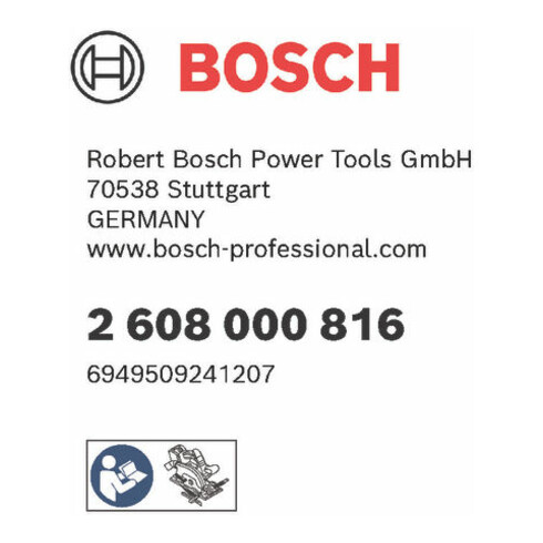 Verrouillage de chevrons Bosch GKS 18V-57-2