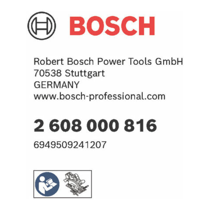 Verrouillage de chevrons Bosch GKS 18V-57-2