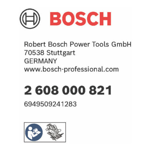 Verrouillage de chevrons Bosch GKS 18V-57-2L
