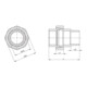 Verschraubung EN 10226-1 NPS 1/4 Zoll kon.dichtend 42mm 12mm 12mm SPRINGER-4