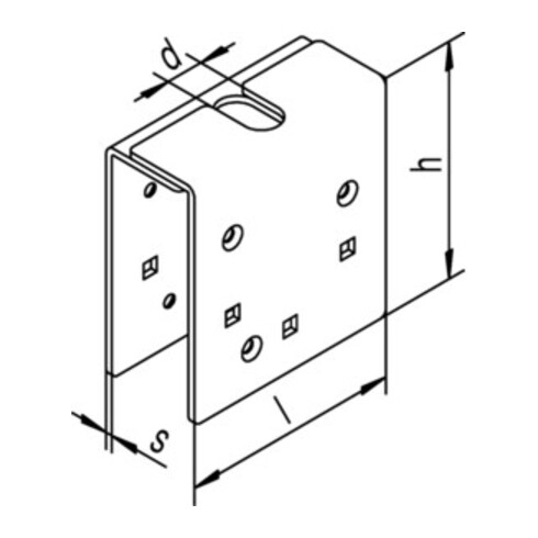 Verstärkungslasche -98 498 Pro 300+400 STA galv. gelb verz. HELM