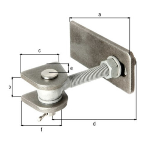 Gustav Alberts Torband für Metalltore 180 Grad Öffnung