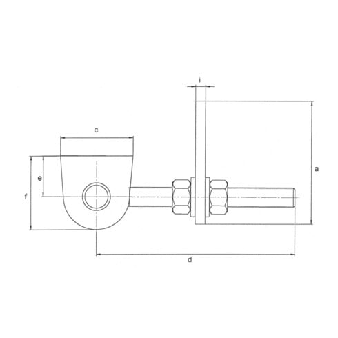 Gustav Alberts Torband für Metalltore 180 Grad Öffnung