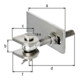 Verstellbares Torband 146x23x55x130x28x50mm VA Btl.GAH-1