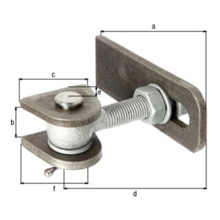 Verstellbares Torband 190x33x80x150x 34x65x22x10mm STA roh Btl.GAH