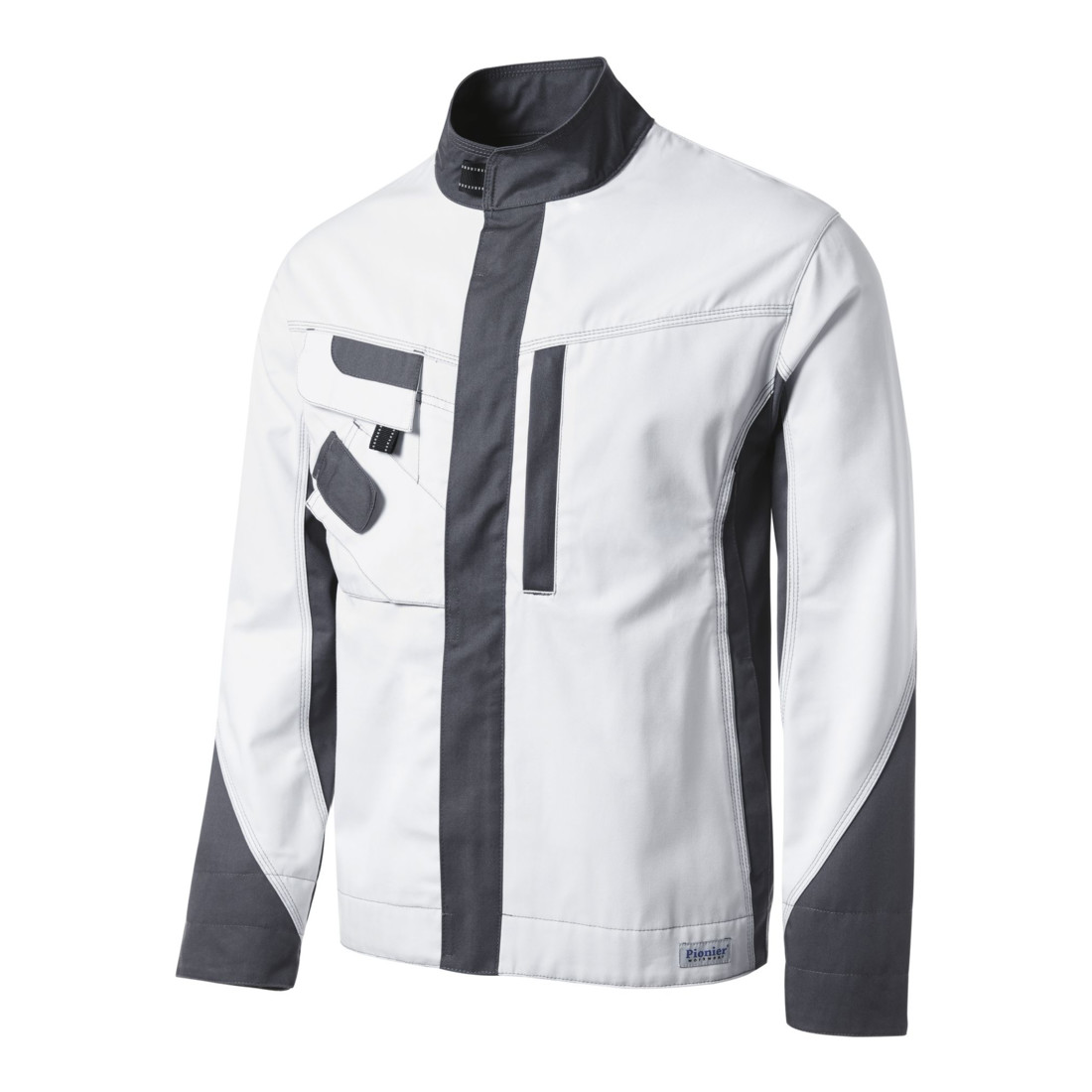 Veste taille Pioneer TOOLS, blanc/gris
