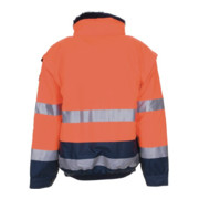 Gilet de protection d'avertissement Planam EN471/343 orange/marine-2