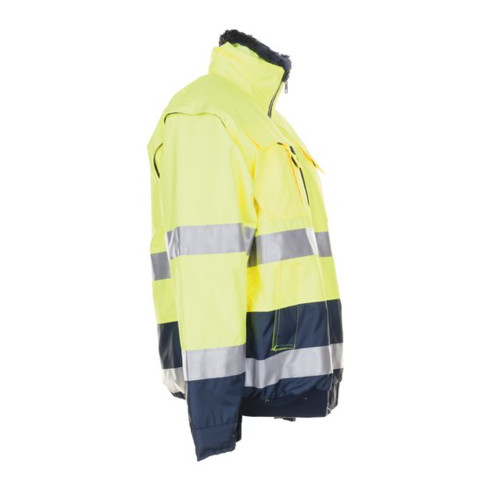 Planam Warning Protection Comfort Jacket EN471/343 jaune/marine