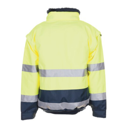 Planam Warning Protection Comfort Jacket EN471/343 jaune/marine