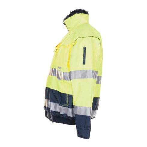 Planam Warning Protection Comfort Jacket EN471/343 jaune/marine