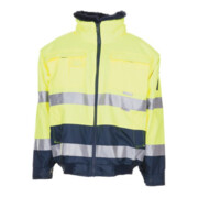 Planam Warning Protection Comfort Jacket EN471/343 jaune/marine
