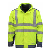 Veste ctre intemp., flammes et avert. taille L jaune/bleu 98 % polyester / 2 % c