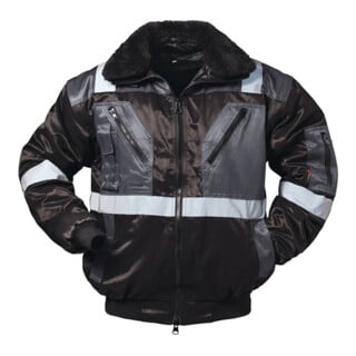 Veste de pilote 4 en 1 Kirkenes taille XXL noir/gris 60 % CO / 40 % PES Feldtman
