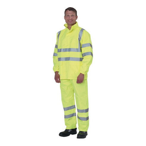 Avertissement protection pluie ceinture ceinture veste EN471 Kl.2 / EN343 jaune