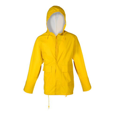 Asatex veste de pluie PU stretch avec capuche EN343 Kl.2 jaune