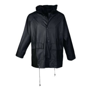 Asatex veste de pluie PU-stretch avec capuche EN343 Kl.2 noir