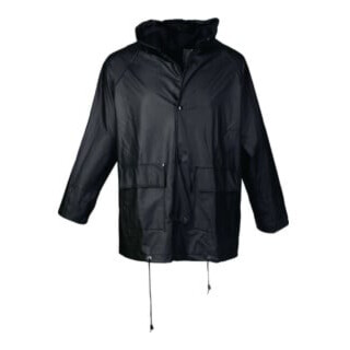 Asatex veste de pluie PU-stretch avec capuche EN343 Kl.2 noir