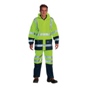 Veste de pluie et de signalisation HIGH - VIS taille M jaune/marine 75 % PES / 2-1