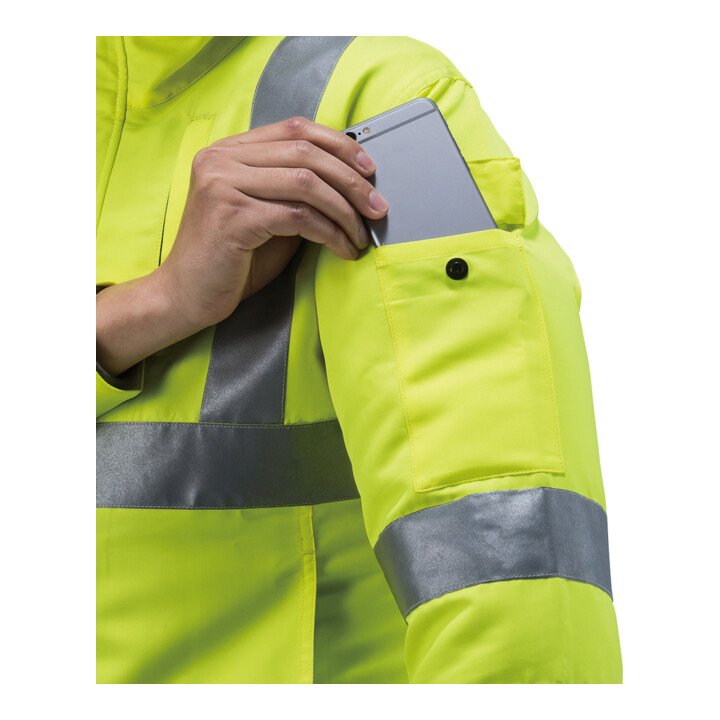 Veste de signalisation de batterie Makita, jaune, taille 2XL (DFJ214Z2XL)