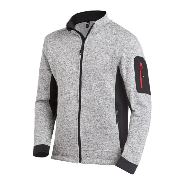 Veste en polaire tricotée CHRISTOPH taille M gris/noir 100 % PES 1 un. FHB