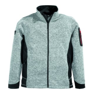 Veste en polaire tricotée CHRISTOPH taille XXL gris/noir 100 % PES 1 un. FHB