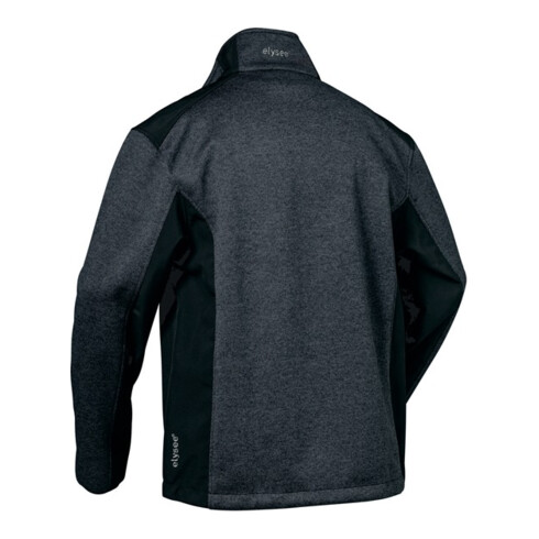 Veste en polaire tricotée Innsbruck taille L gris foncé/noir 100 % PES