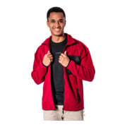 Veste en polaire zippée STIER M rouge foncé